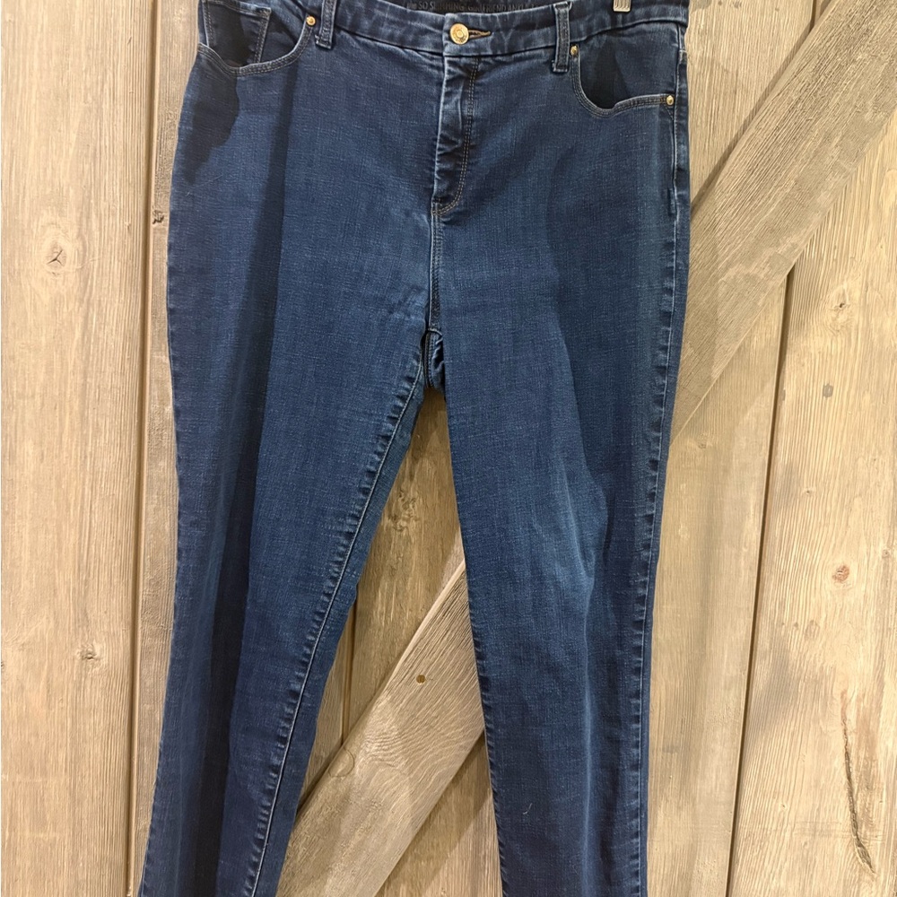 Chico's Deep Blue Skinny Jeans